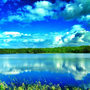 I just took this on a moving van. Finland you can stop being so ridiculously beautiful. #outdoorsfinland