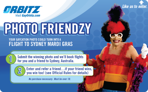 Gay Orbitz - facebook travel contest