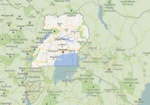 uganda map