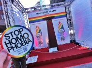 Rainbow Flame Lit in Berlin during Sochi Olympics